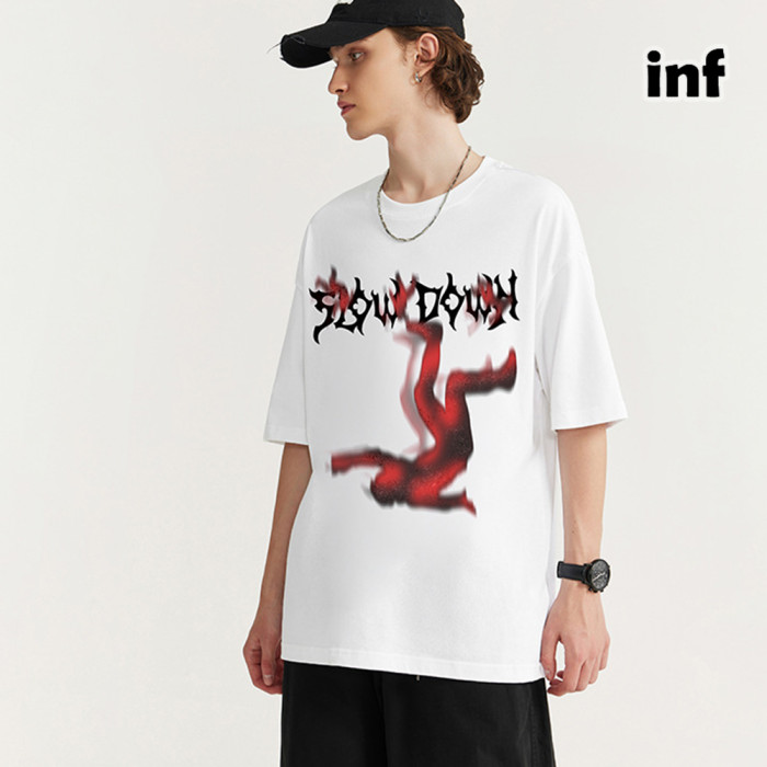 Men Women T-shirt Short Sleeve Pullover Tops Sweatshirt Unisex Tee Casual T-shirt