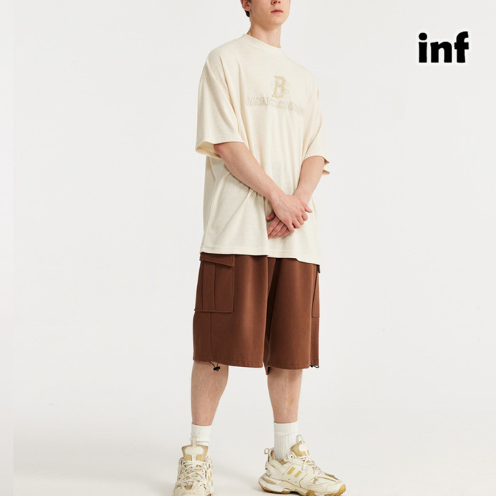 Men Women Embroidered Towel Cloth T-shirt Short Sleeve Pullover Tops Sweatshirt Unisex Tee Casual T-shirt