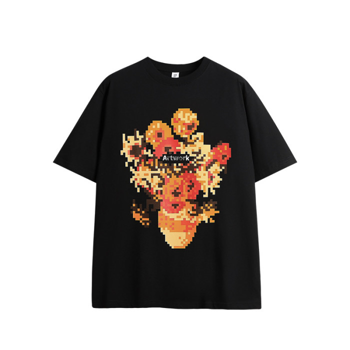 Men Women T-shirt Short Sleeve Pullover Tops Sweatshirt Unisex Tee Casual T-shirt