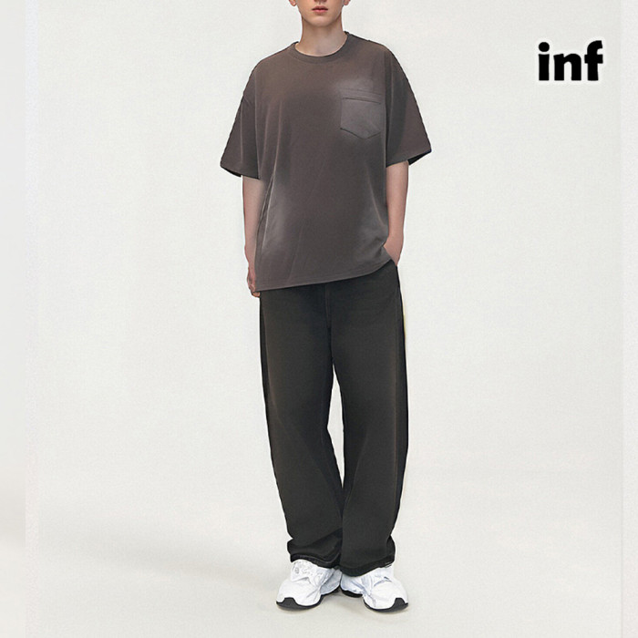 Men Women Vintage Wash Water Spray T-shirt Short Sleeve Pullover Tops Sweatshirt Unisex Tee Casual T-shirt