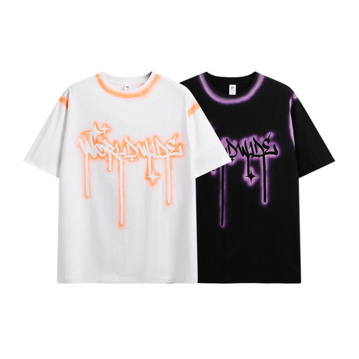 Men Women T-shirt Short Sleeve Pullover Tops Sweatshirt Unisex Tee Casual T-shirt