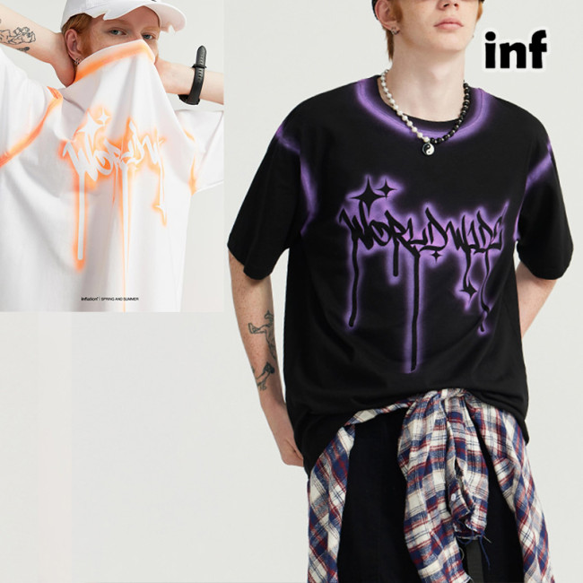 Men Women T-shirt Short Sleeve Pullover Tops Sweatshirt Unisex Tee Casual T-shirt