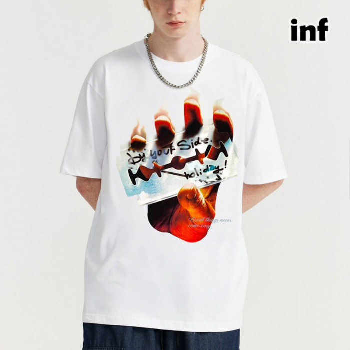 Men Women T-shirt Short Sleeve Pullover Tops Sweatshirt Unisex Tee Casual T-shirt