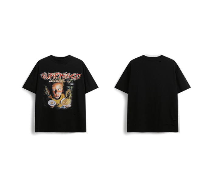 Men Women T-shirt Short Sleeve Pullover Tops Sweatshirt Unisex Tee Casual T-shirt