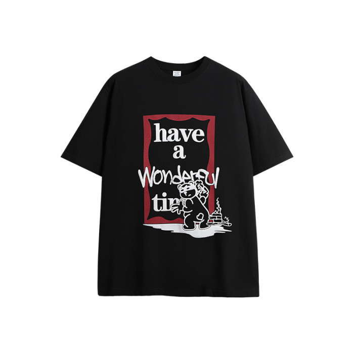 Men Women T-shirt Short Sleeve Pullover Tops Sweatshirt Unisex Tee Casual T-shirt