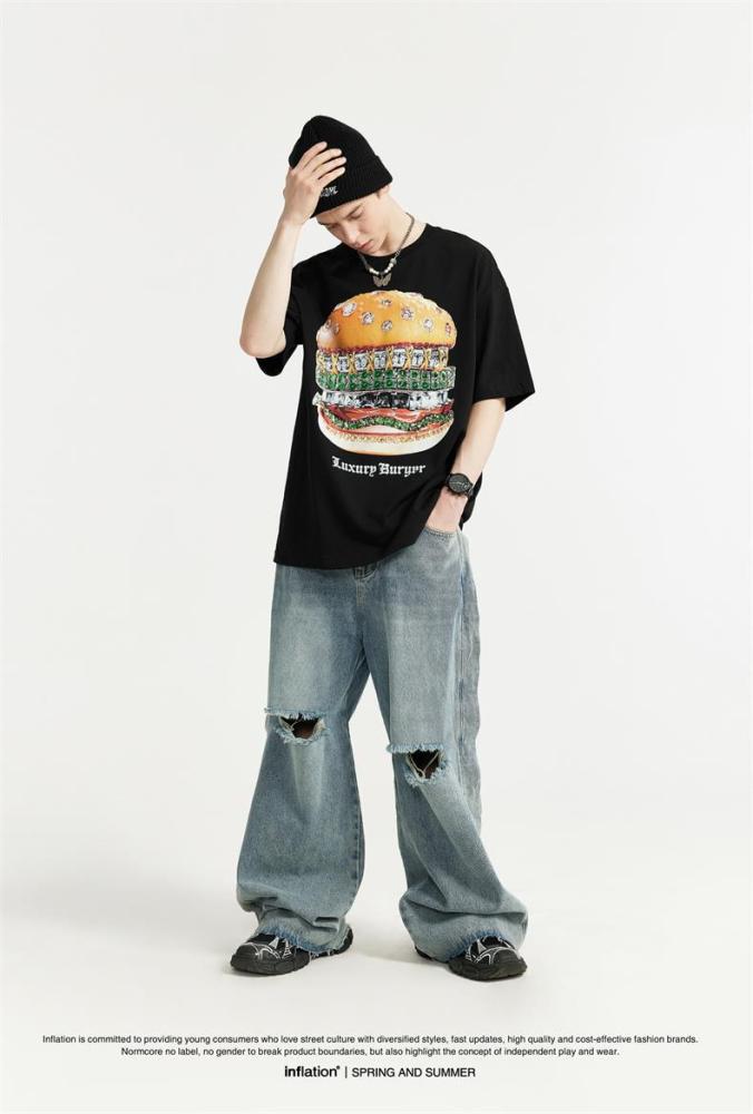 Men Women T-shirt Short Sleeve Pullover Tops Sweatshirt Unisex Tee Casual T-shirt