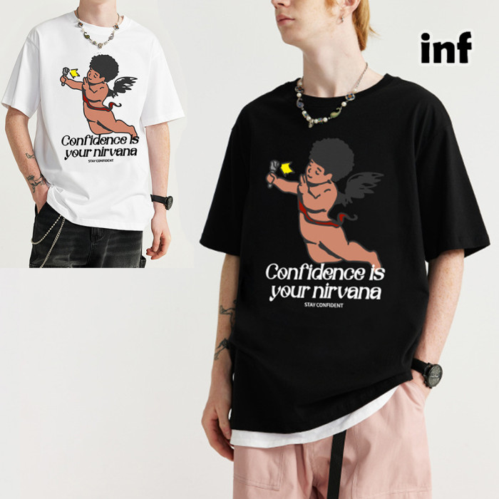 Men Women T-shirt Short Sleeve Pullover Tops Sweatshirt Unisex Tee Casual T-shirt