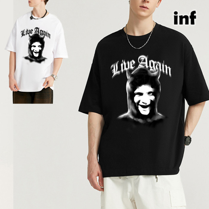 Men Women T-shirt Short Sleeve Pullover Tops Sweatshirt Unisex Tee Casual T-shirt