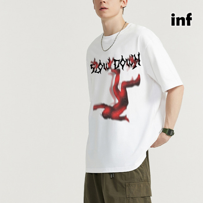 Men Women T-shirt Short Sleeve Pullover Tops Sweatshirt Unisex Tee Casual T-shirt