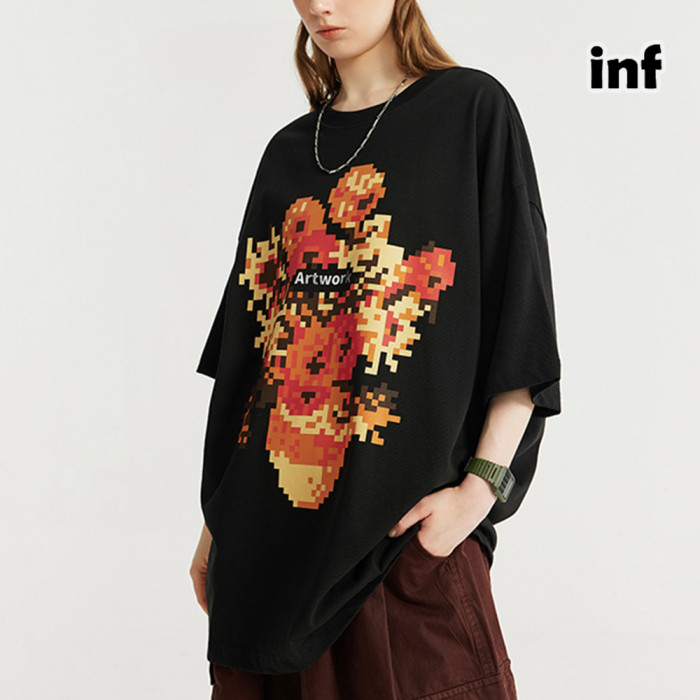 Men Women T-shirt Short Sleeve Pullover Tops Sweatshirt Unisex Tee Casual T-shirt