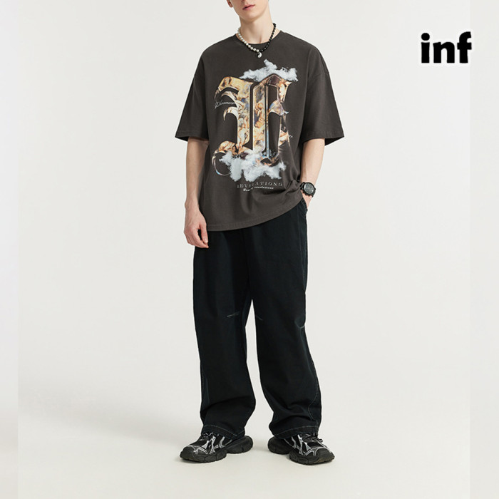 Men Women T-shirt Short Sleeve Pullover Tops Sweatshirt Unisex Tee Casual T-shirt