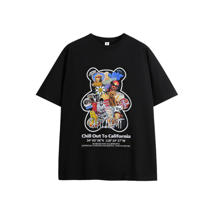 Men Women T-shirt Short Sleeve Pullover Tops Sweatshirt Unisex Tee Casual T-shirt