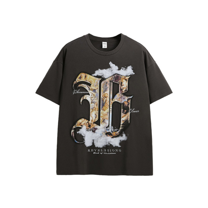 Men Women T-shirt Short Sleeve Pullover Tops Sweatshirt Unisex Tee Casual T-shirt