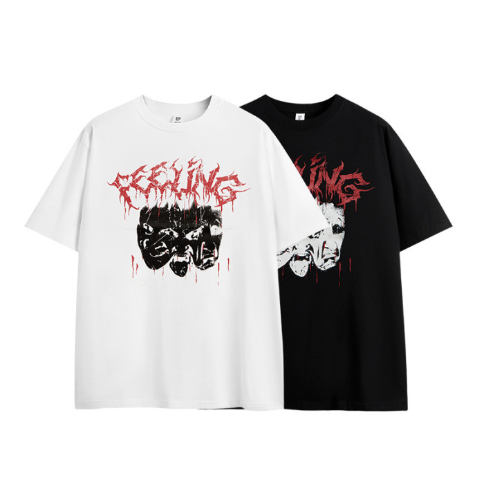 Men Women T-shirt Short Sleeve Pullover Tops Sweatshirt Unisex Tee Casual T-shirt