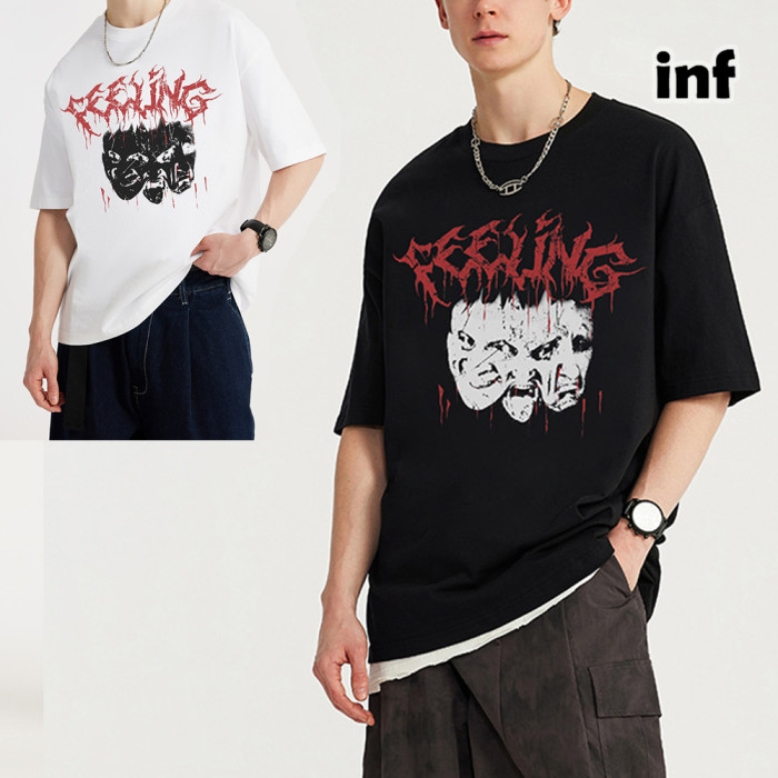 Men Women T-shirt Short Sleeve Pullover Tops Sweatshirt Unisex Tee Casual T-shirt