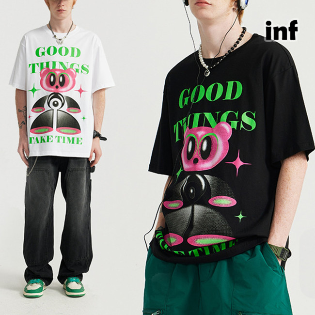 Men Women T-shirt Short Sleeve Pullover Tops Sweatshirt Unisex Tee Casual T-shirt