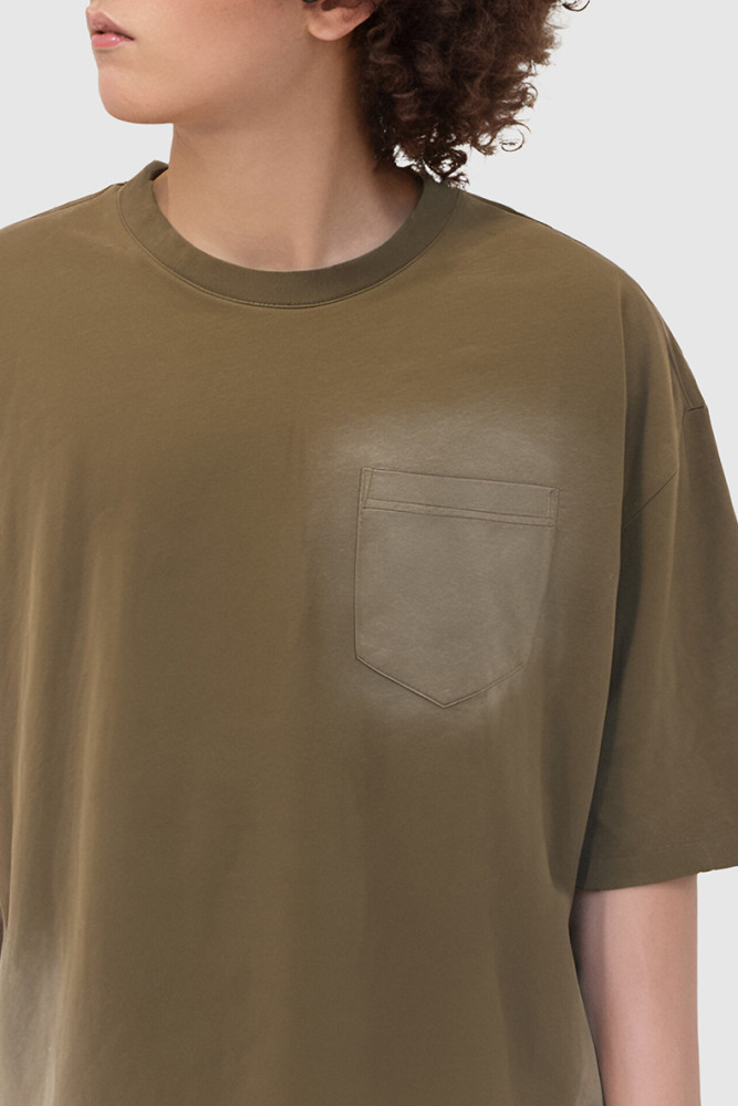 Men Women Vintage Wash Water Spray T-shirt Short Sleeve Pullover Tops Sweatshirt Unisex Tee Casual T-shirt