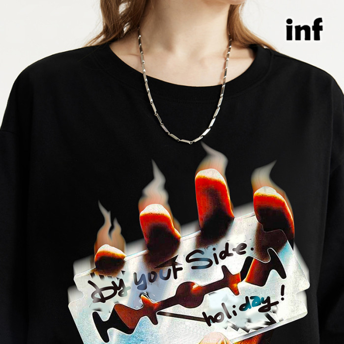 Men Women T-shirt Short Sleeve Pullover Tops Sweatshirt Unisex Tee Casual T-shirt