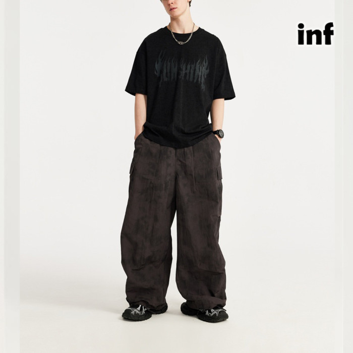 Men Women Wax Printing T-shirt Short Sleeve Pullover Tops Sweatshirt Unisex Tee Casual T-shirt