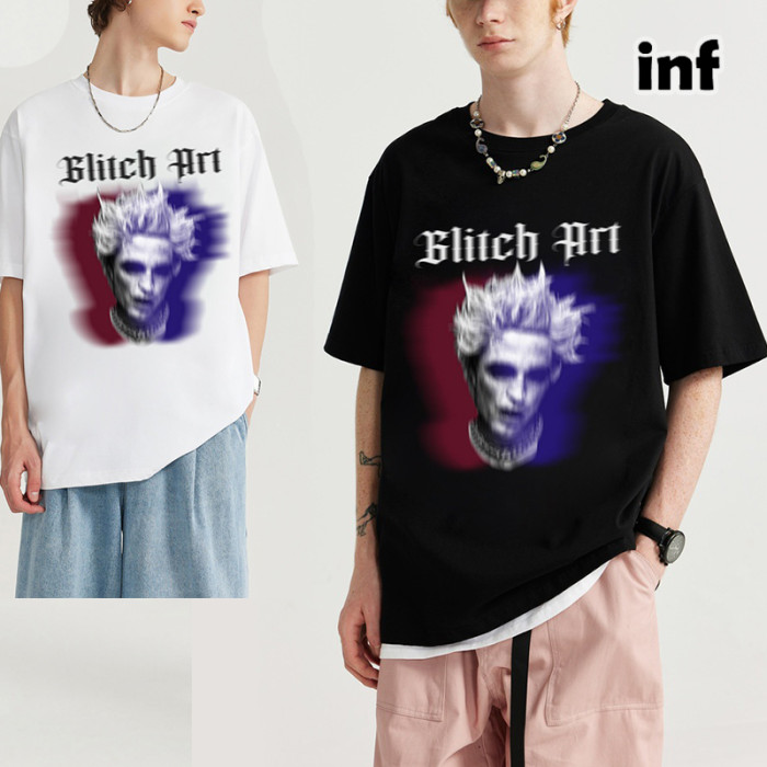 Men Women T-shirt Short Sleeve Pullover Tops Sweatshirt Unisex Tee Casual T-shirt