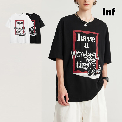 Men Women T-shirt Short Sleeve Pullover Tops Sweatshirt Unisex Tee Casual T-shirt