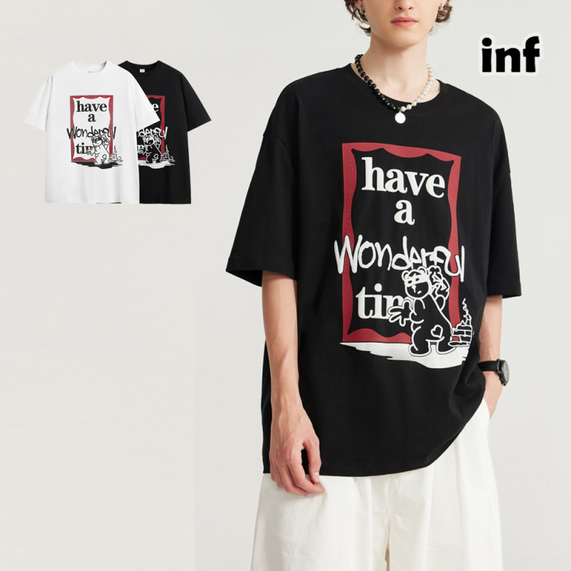 Men Women T-shirt Short Sleeve Pullover Tops Sweatshirt Unisex Tee Casual T-shirt