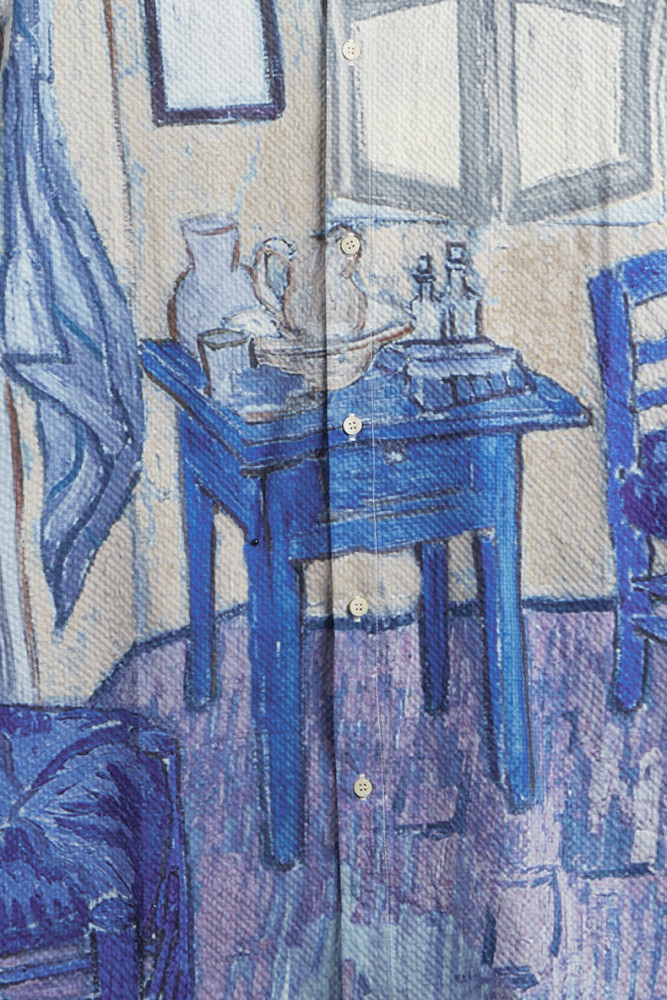 Men Women Seersucker Shirt Short Sleeved Shirt Tops Sweatshirt Unisex Tee Casual Shirt