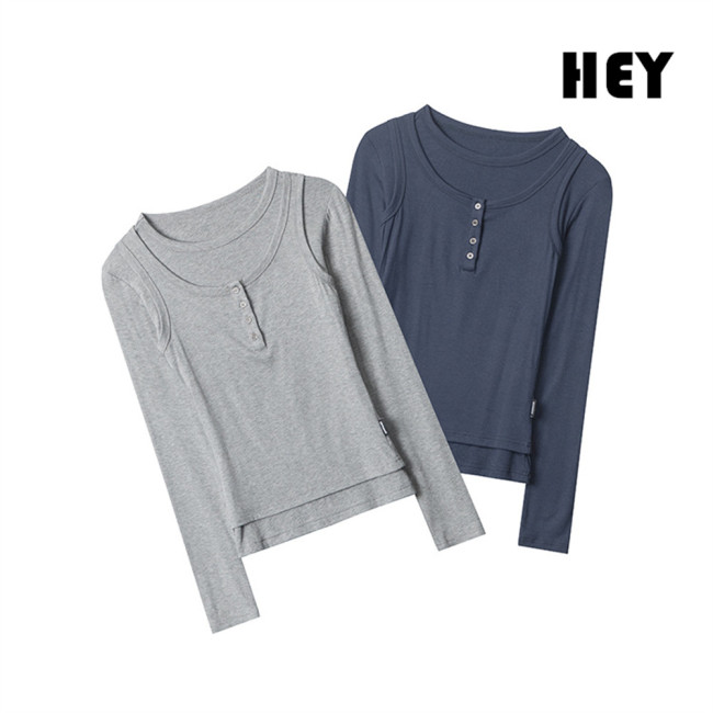 Women Hot Girl Style Slim Long Sleeve Bottoming Shirt Slim T-shirt