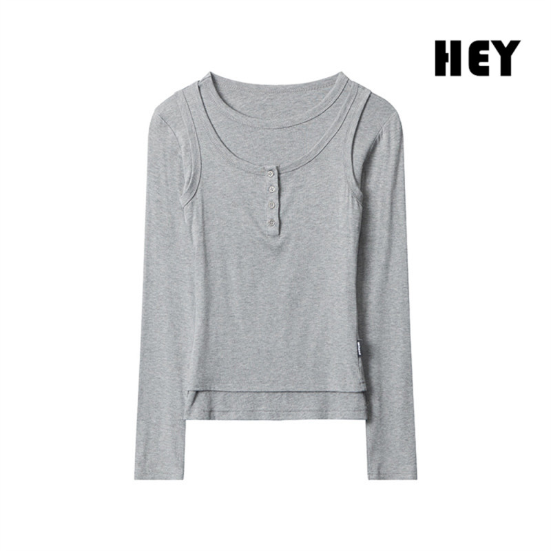 Women Hot Girl Style Slim Long Sleeve Bottoming Shirt Slim T-shirt