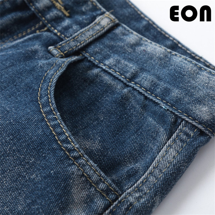 Women Vintage Ripped Wide-leg Jeans Bottoms Pants Trousers Outfits Casual Jeans