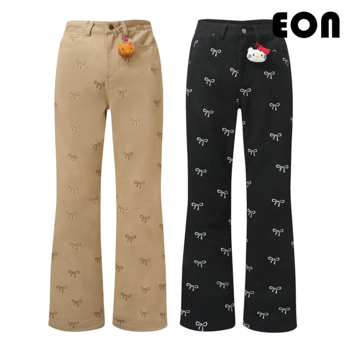 Women Washed Straight Leg Jeans Bottoms Trousers Outfits Casual Jeans