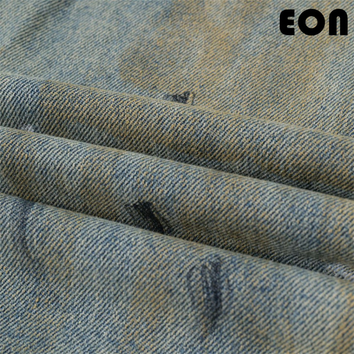 Women Vintage Ripped Wide-leg Jeans Bottoms Pants Trousers Outfits Casual Jeans