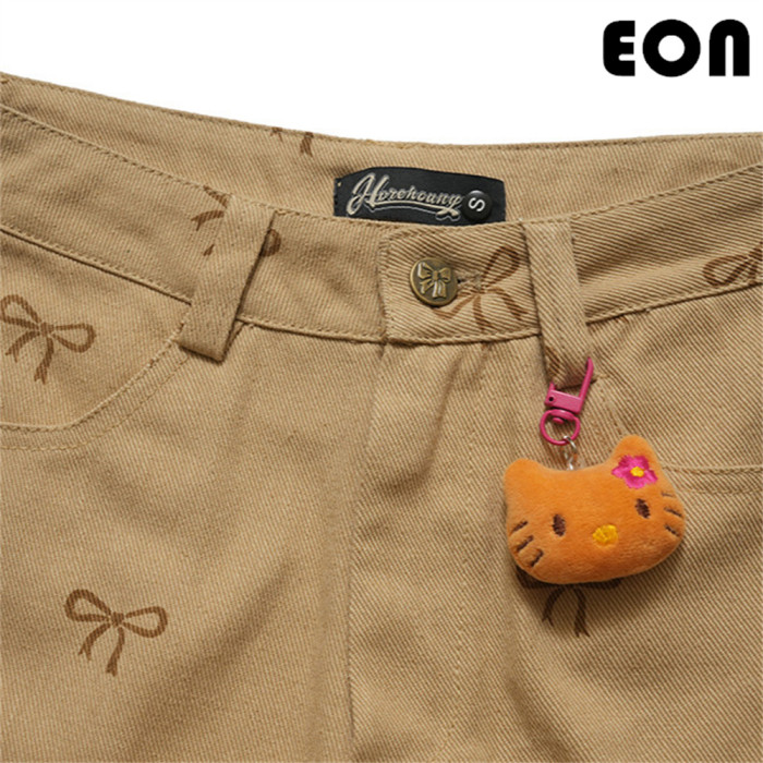 Women Washed Straight Leg Jeans Bottoms Trousers Outfits Casual Jeans