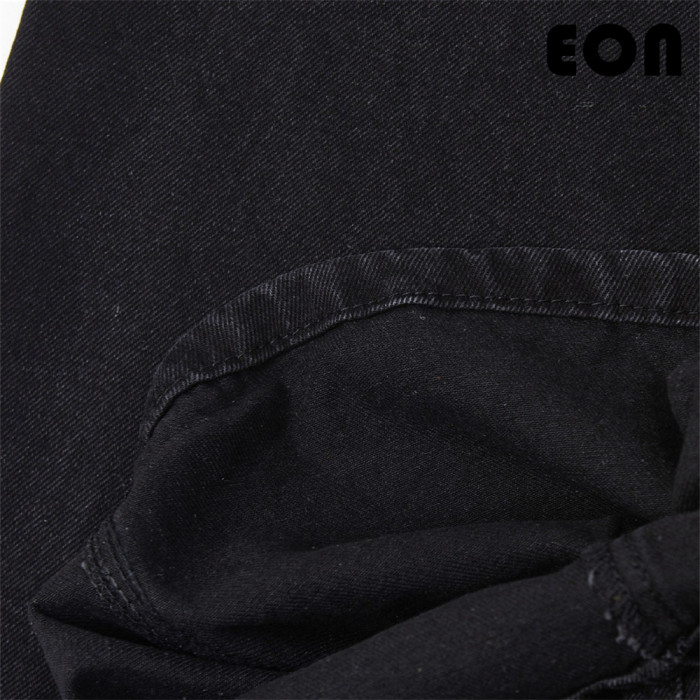 Women Hip Hop Wiped Color Wide-leg Jeans Bottoms Pants Trousers Outfits Casual Jeans