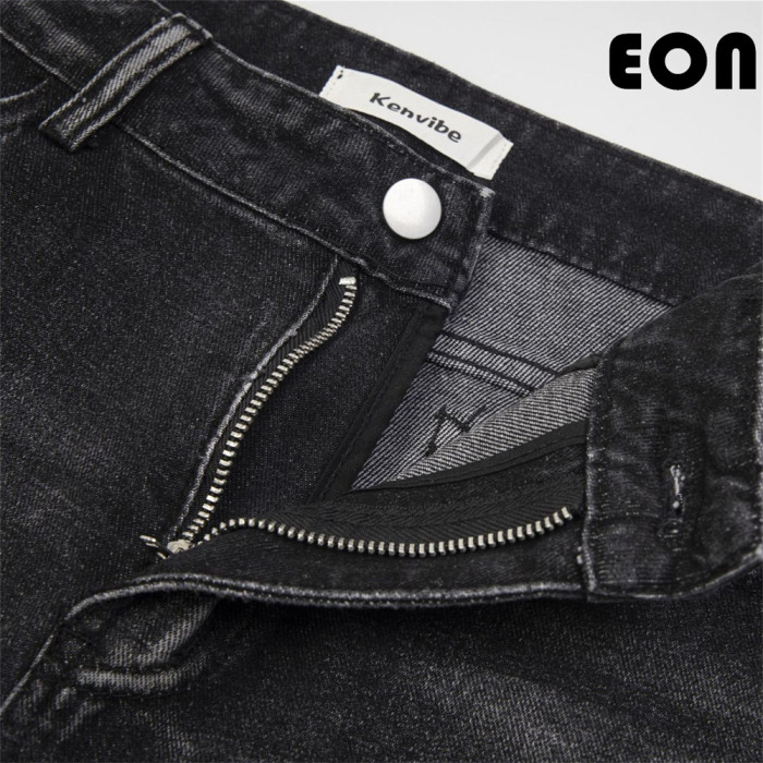 Women Hip Hop Wiped Color Wide-leg Jeans Bottoms Pants Trousers Outfits Casual Jeans