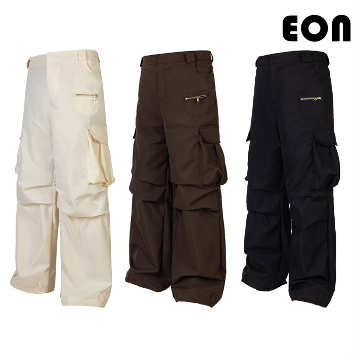 Women Overalls With Bright Thread Pants Anti Splash Trousers Loose pants Wide-leg Pants Casual Pants