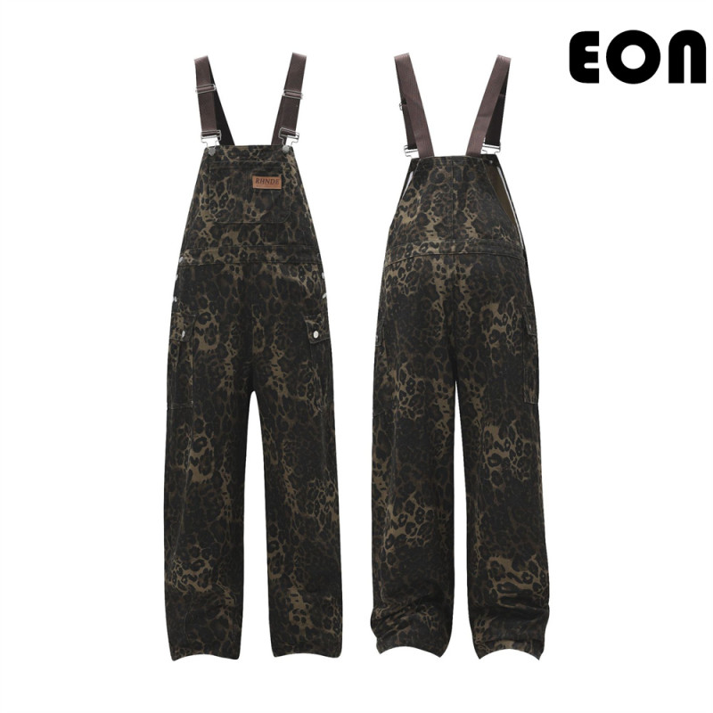 Women Hip Hop Wiped Color Wide-leg Jeans Bottoms Pants Trousers Outfits Casual Jeans