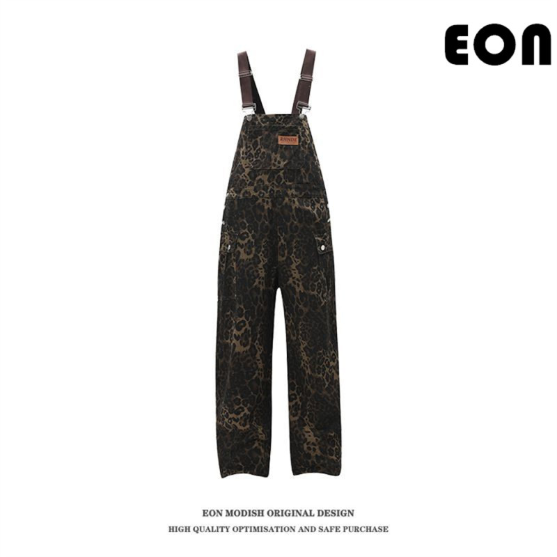 Women Hip Hop Wiped Color Wide-leg Jeans Bottoms Pants Trousers Outfits Casual Jeans