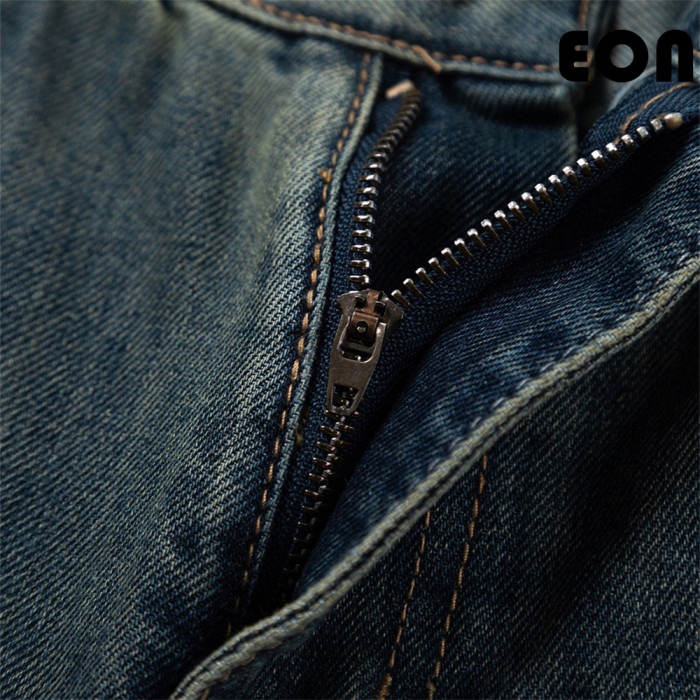 Women Hip Hop Wiped Color Wide-leg Jeans Bottoms Pants Trousers Outfits Casual Jeans