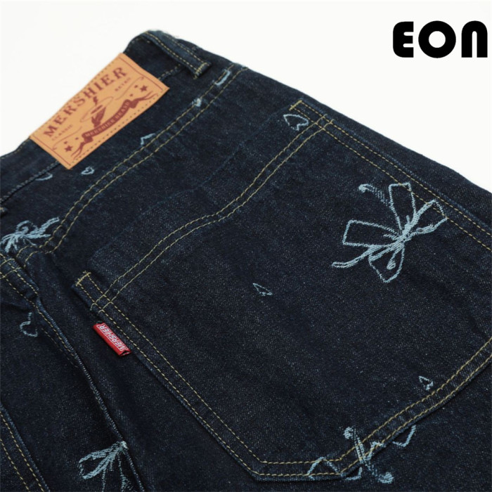 Women Hip Hop Wiped Color Wide-leg Jeans Bottoms Pants Trousers Outfits Casual Jeans