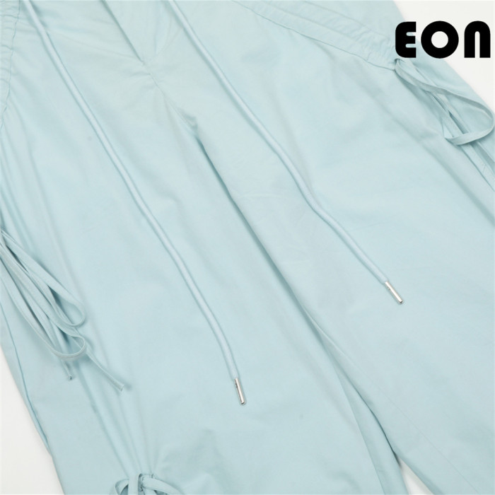 Women Overalls With Bright Thread Pants Anti Splash Trousers Loose pants Wide-leg Pants Casual Pants