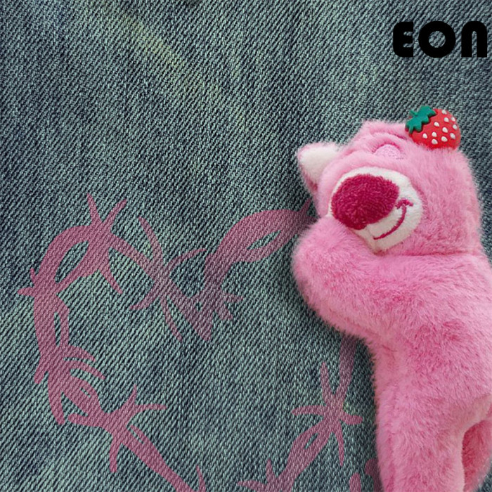 Women Hip Hop Wiped Color Wide-leg Jeans Bottoms Pants Trousers Outfits Casual Jeans