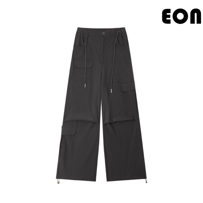 Women Overalls With Bright Thread Pants Anti Splash Trousers Loose pants Wide-leg Pants Casual Pants