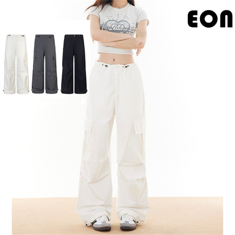Women Overalls With Bright Thread Pants Anti Splash Trousers Loose pants Wide-leg Pants Casual Pants