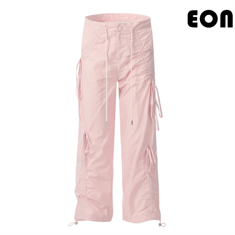 Women Overalls With Bright Thread Pants Anti Splash Trousers Loose pants Wide-leg Pants Casual Pants