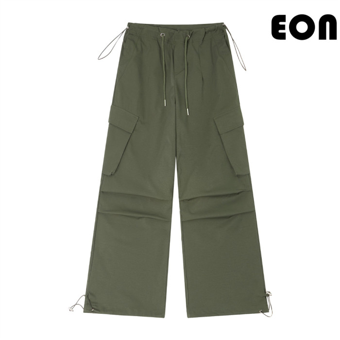 Women Overalls With Bright Thread Pants Anti Splash Trousers Loose pants Wide-leg Pants Casual Pants