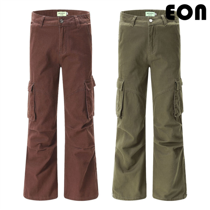 Women Functional Cargo Pants Wide Leg Pants Tracksuit Sport Wear Pant Bottoms Trousers Outfits Casual Pants