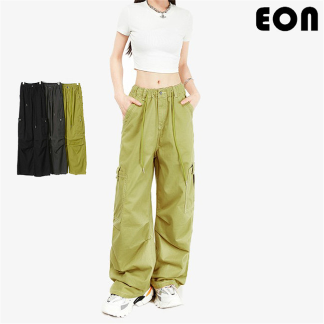Women Functional Cargo Pants Wide Leg Pants Tracksuit Sport Wear Pant Bottoms Trousers Outfits Casual Pants