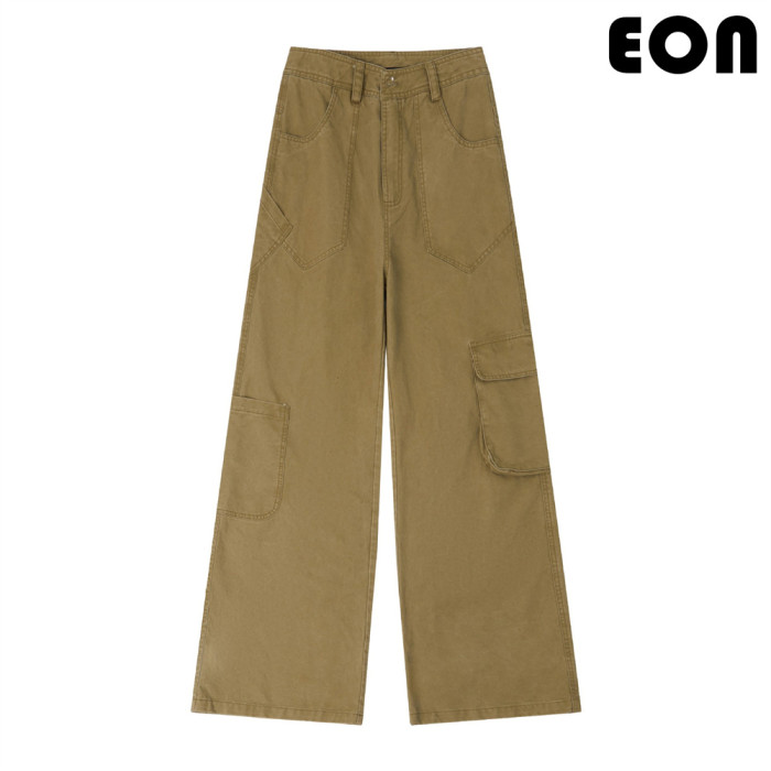 Women Functional Cargo Pants Wide Leg Pants Tracksuit Sport Wear Pant Bottoms Trousers Outfits Casual Pants