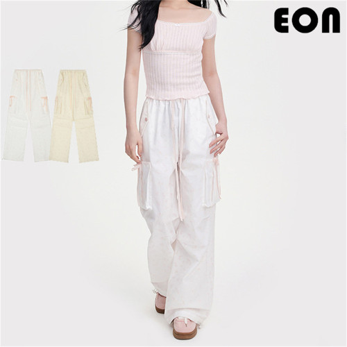Women Overalls With Bright Thread Pants Anti Splash Trousers Loose pants Wide-leg Pants Casual Pants